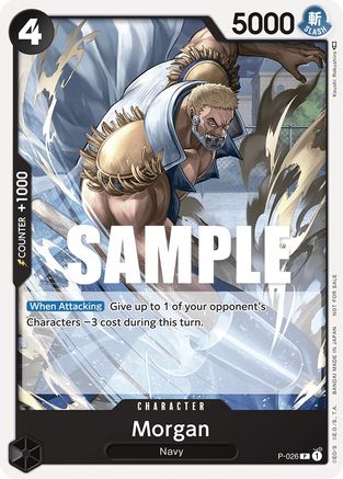 Image of Morgan (Pirates Party Vol. 2) (P-026) - One Piece Promotion Cards